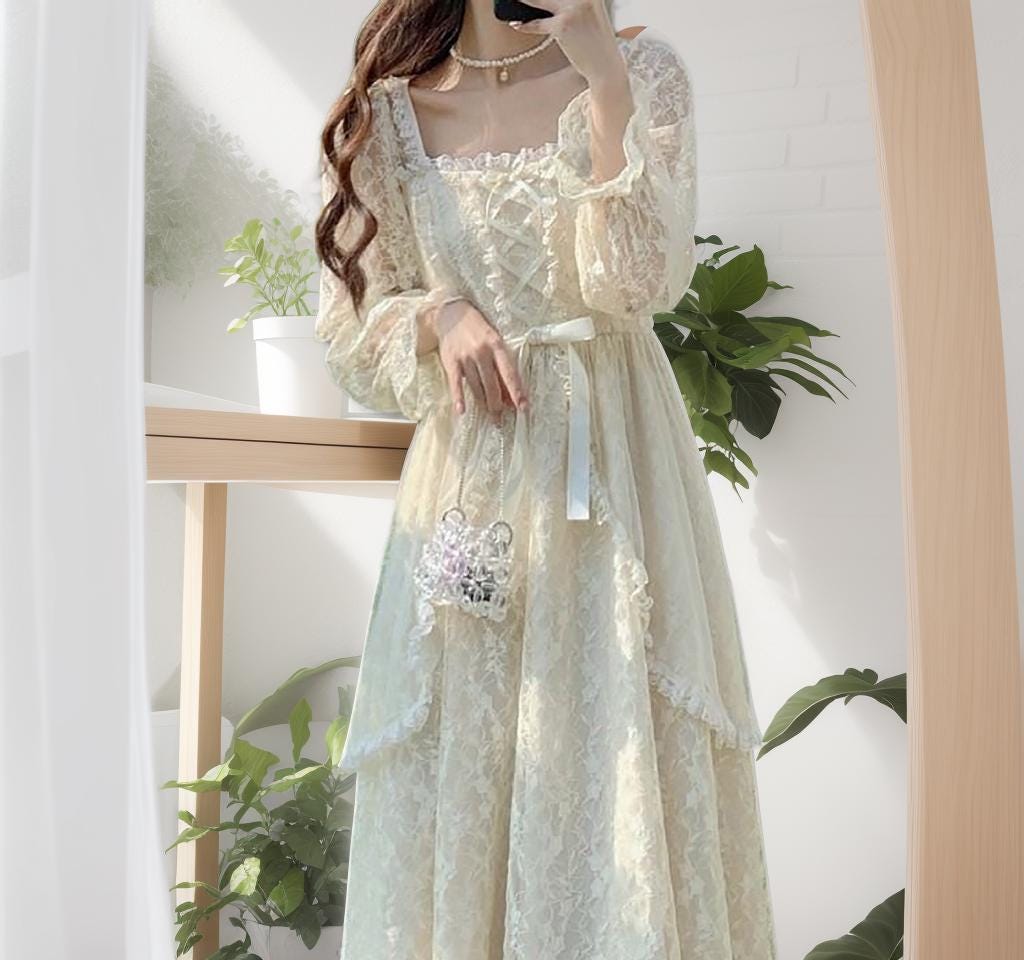 Vintage Lace Corset Wedding Dress - Etsy