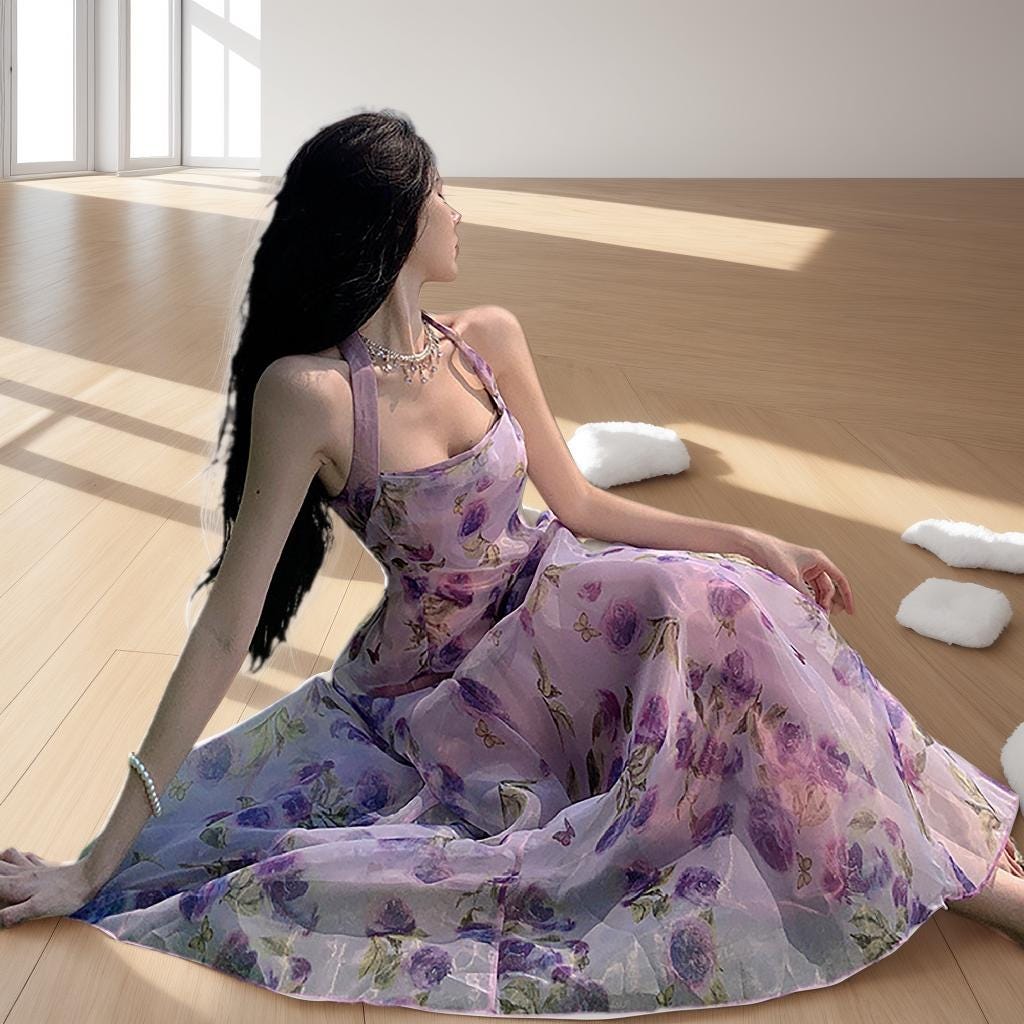 Beach Wedding Dress Lavender