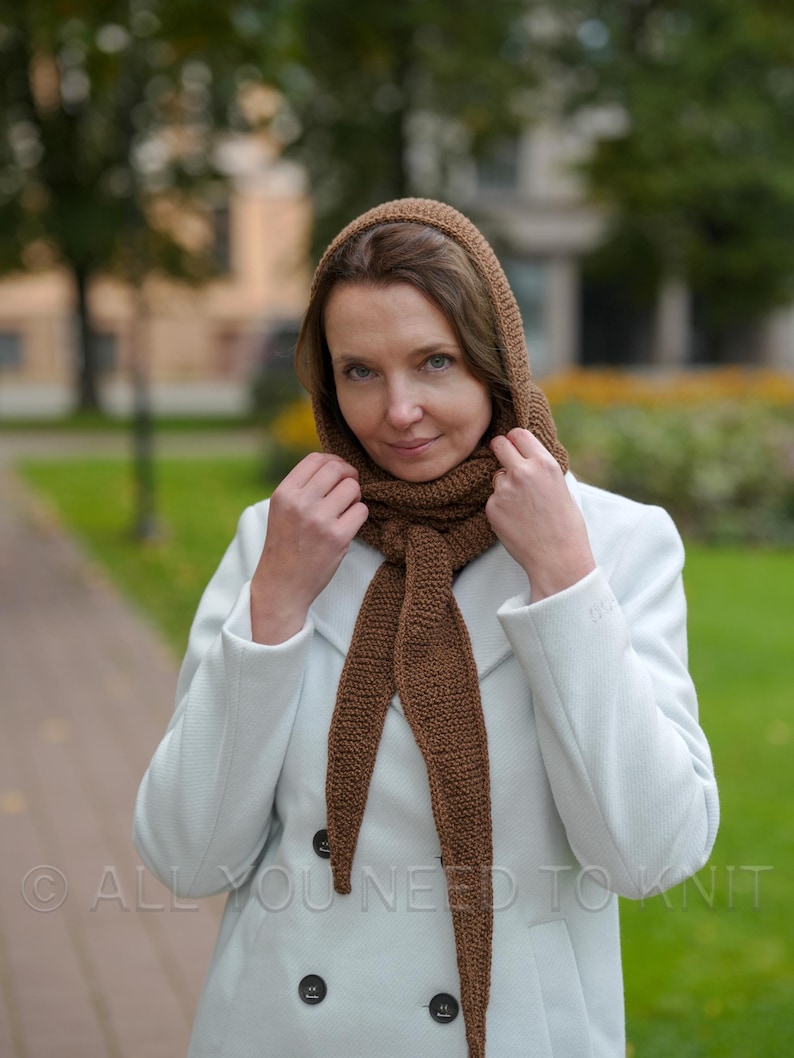 The "truffle Sophie" Hood Knitting Pattern (PDF + Video): Easy Beginner ...