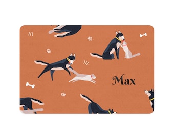 Personalized Dog Food Mat | Custom Pet Feeding Mat 12x18