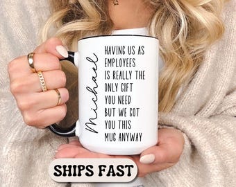Funny Boss Mug Office Coffee Mug Boss Appreciation Gift Manager Mug Custom Boss Coffee Cup Personalized Office Mug Funny Work Mug for Boss