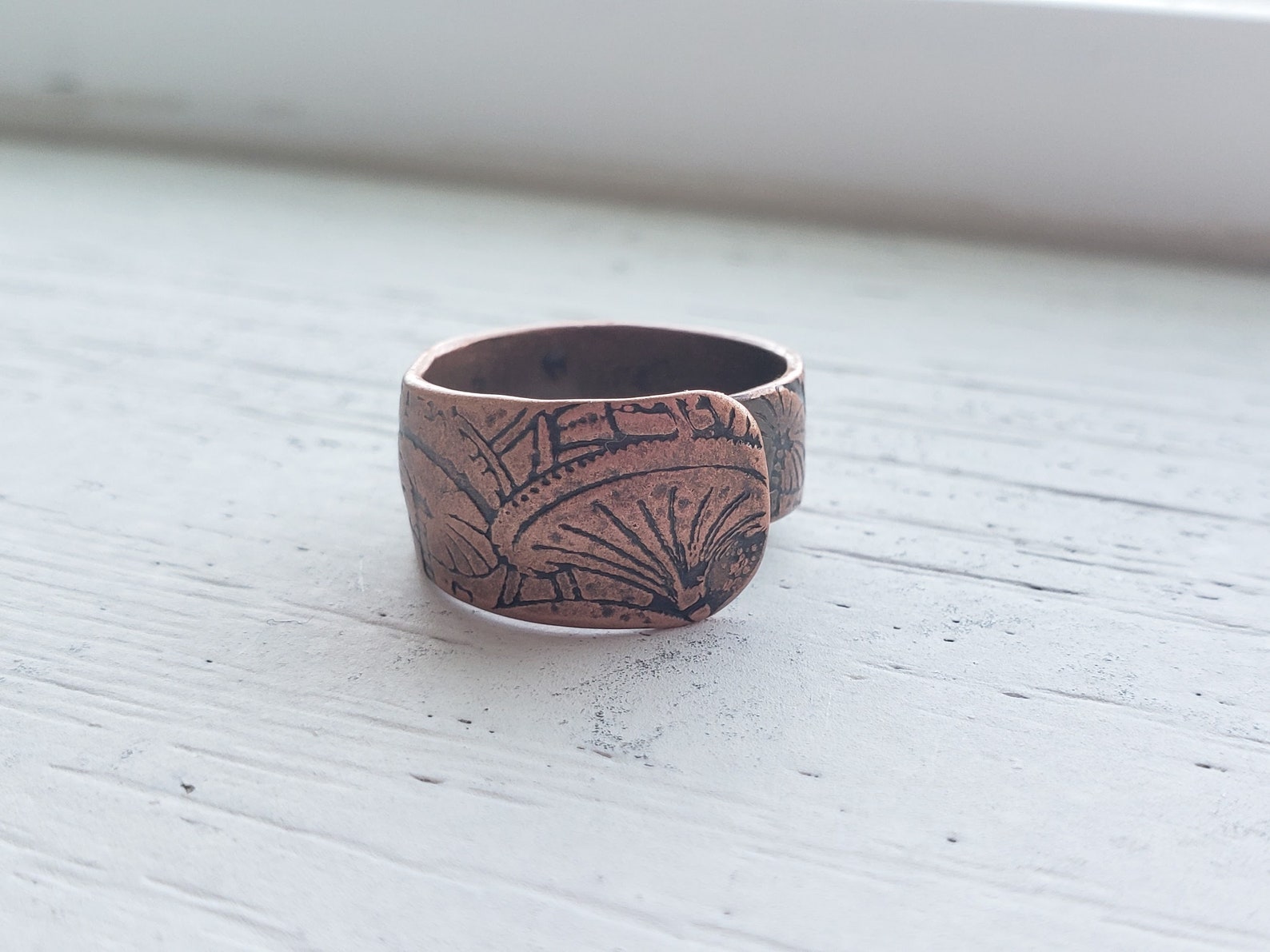 Mushroom Ring Fairy Ring Adjustable Copper Ring Cute Etsy