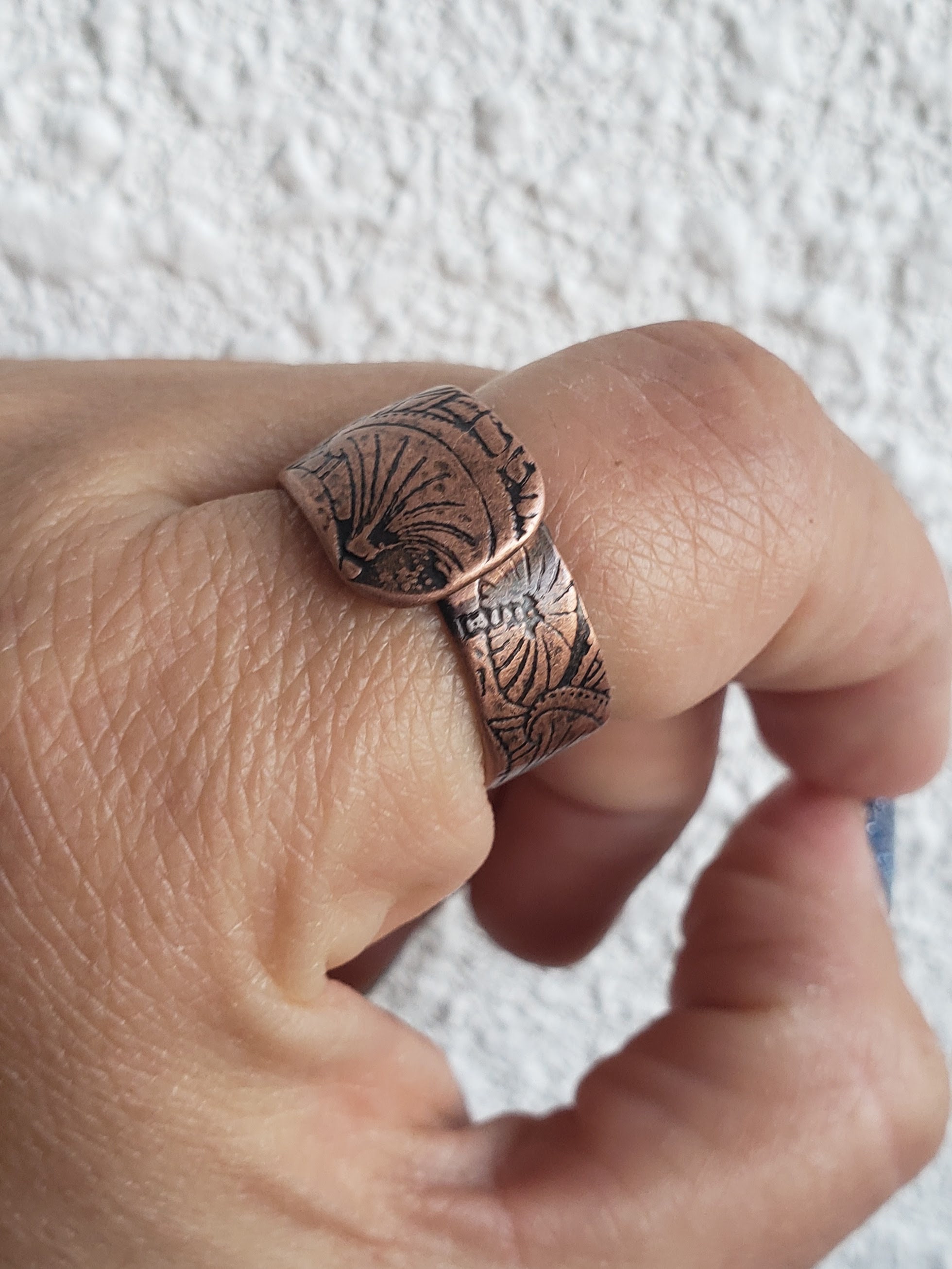 Mushroom Ring Fairy Ring Adjustable Copper Ring Cute Etsy
