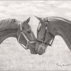 Limited Edition Horse Print "True Romance" by Cindy Alvarado
