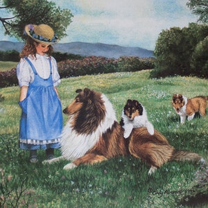 Time of Dreams limited edition Collie lithograph