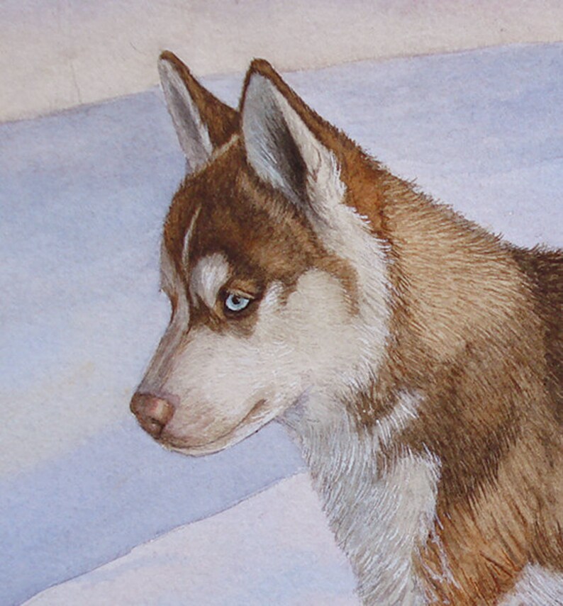 Siberian Husky limited edition giclee print Places to Go image 2