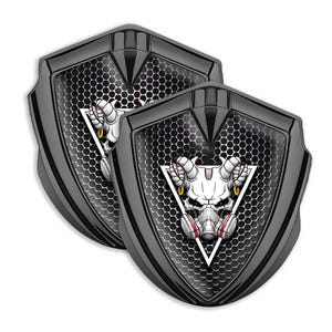 Luxury Metal Car Badge Emblem Sticker – Waterproof, Scratch Resistant 3D Domed Logo for Car, Laptop, Window, Bumper