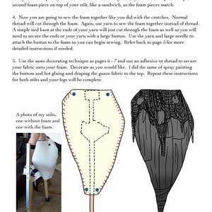 4 Legged Stilt Spirit Halloween Costume Tutorial As Seen on YouTube Immediate download image 4