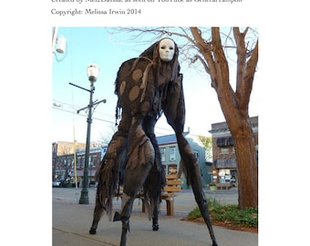 4 Legged Stilt Spirit Halloween Costume Tutorial - As Seen on YouTube - Immediate download!