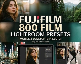 Fujifilm 800 Film Lightroom Presets, Mobile & Desktop (Digital Download)