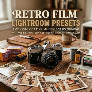 Lightroom-presets voor retrofilm | Vintage fotofilters (digitale download)