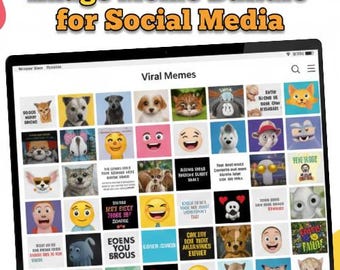 Viral Meme Templates for Social Media | Funny Image Pack (Digital Download)