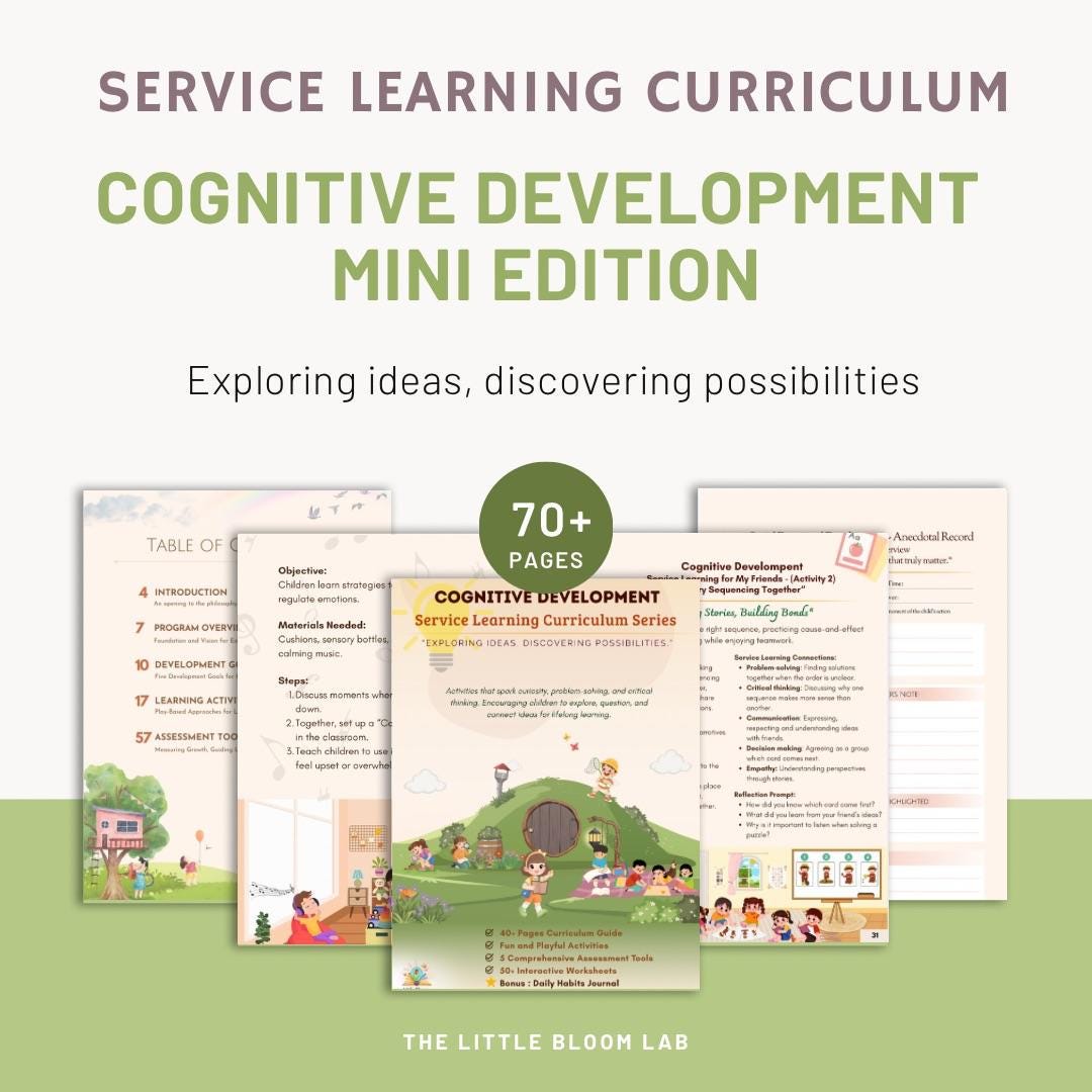 Cognitive Development | Service Learning Curriculum for Preschool and ...