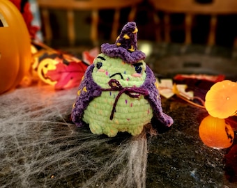 Handmade Wizard Frog Plushie
