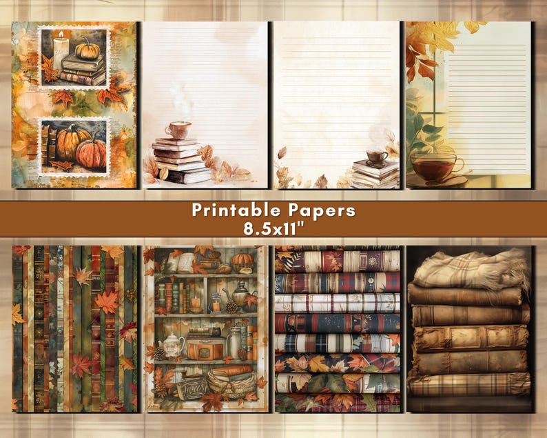 Cozy Fall Junk Journal Kit: 100+ Printable Pages & Ephemera (digital ...