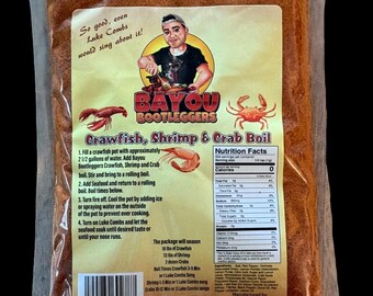 Bayou Bootleggers Crawfish, Shrimp and Crab boil. 1lb bag