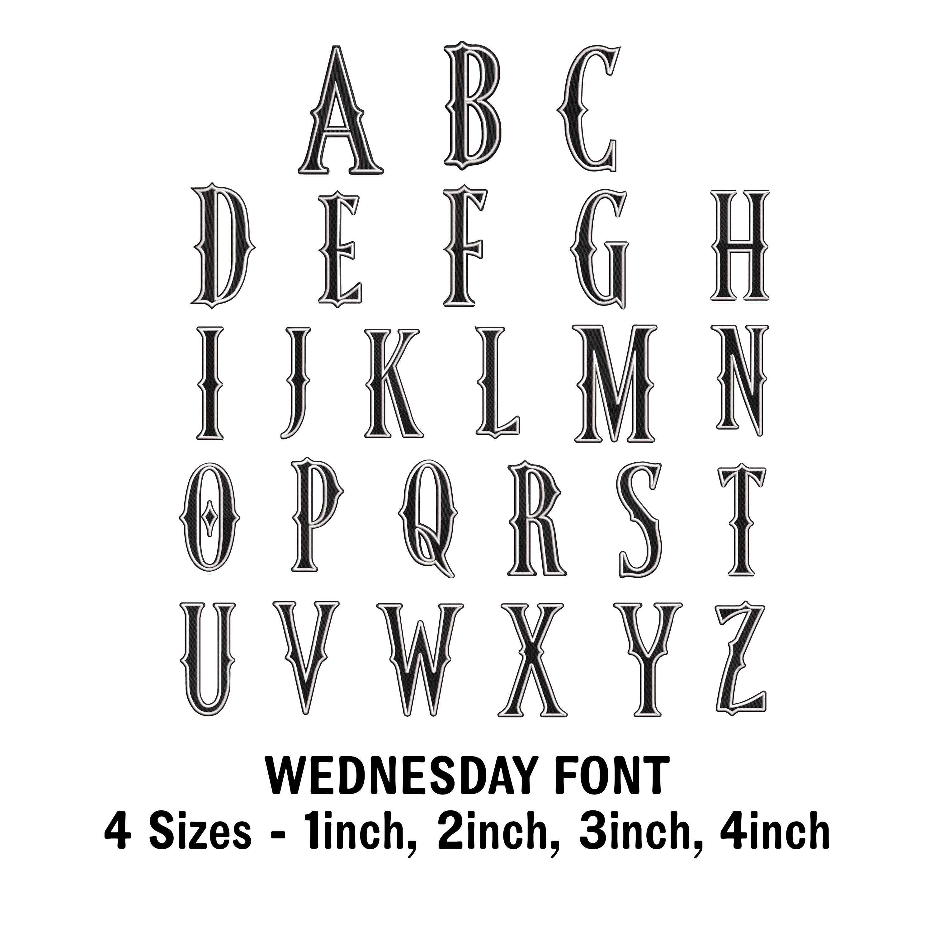 Wednesday様 オーダーページ Wednesday addams alphabet - Etsy 日本