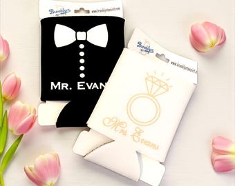 Set di tazze da tè personalizzate Mr. & Mrs. Wedding