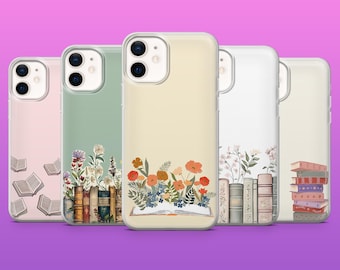 Bookish Phone Case Bookworm Book Lover Cover for iPhone 17Pro, 16, 15, 14, 13, 12, Samsung S25, S24, S23, S22, A16, A26, A56, Pixel 10, 9Pro