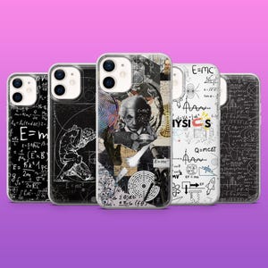 Fysiktelefonskal med vetenskapsmotiv för studenter, iPhone 17Pro, 16, 15, 14, 13, 12, Samsung S25, S24, S23Fe, S22, A16, A26, A56, Pixel 10, 9Pro