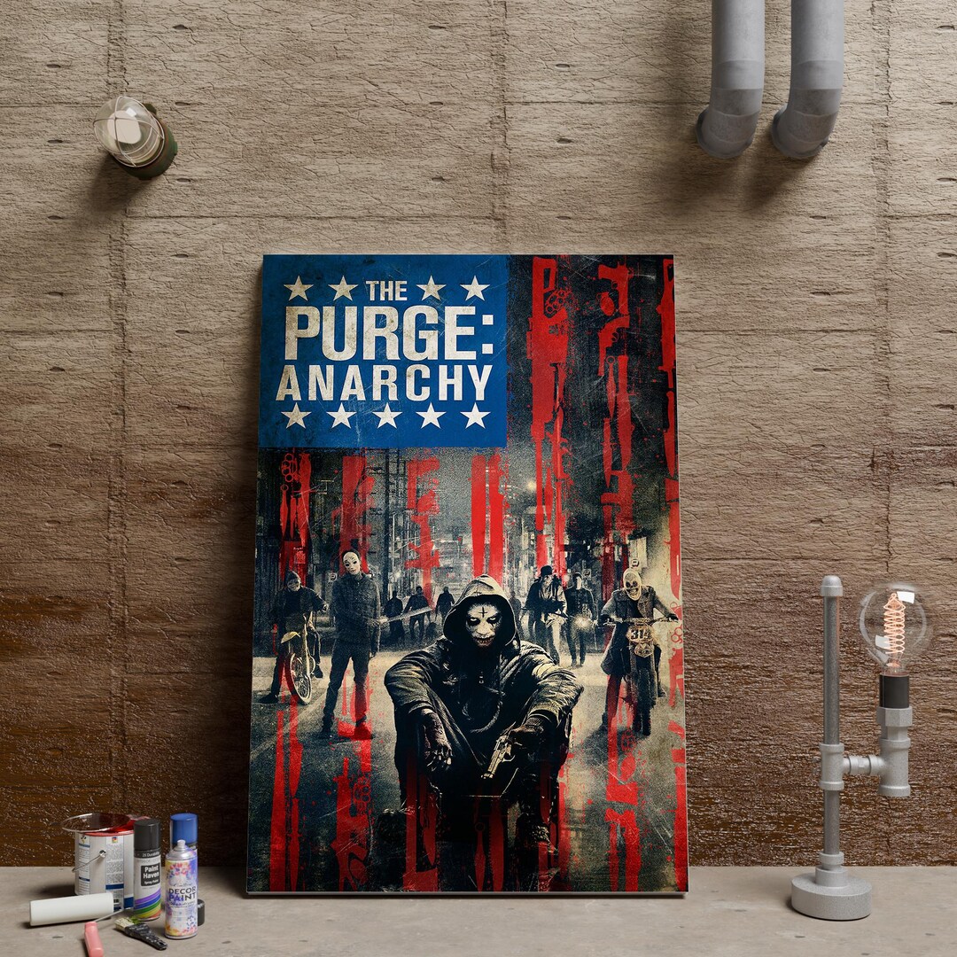 The Purge Poster, Anarchy Wall Art, Movie Art Print, Wall Decor ...