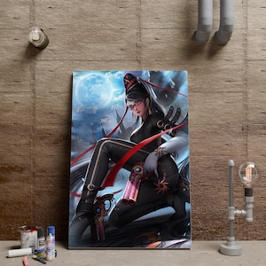 Poster di Bayonetta, Cereza Wall Art, Decorazione murale di videogiochi, Stampa su tela senza cornice, Poster di videogiochi in regalo