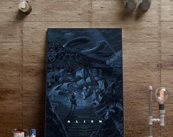 ウェイランド・ユータン壁掛け時計：エイリアン映画風SF装飾 - Etsy 日本