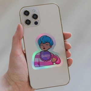 Custom Holographic Vinyl Stickers: Die Cut Logo Decals