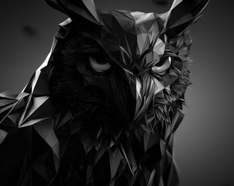 Geometric Halloween Desktop Wallpaper: 7 Modern 3D Character 4K Backgrounds (Digital Download)