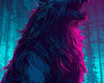 Halloween Phone Wallpapers, Mixed Neon & Holographic Styles (10 Digital Downloads)