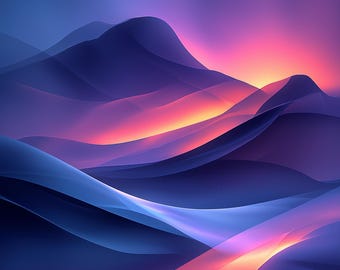 3D Crystal Abstract Art Wallpapers: Modern Geometric Designs (4K Digital Download)