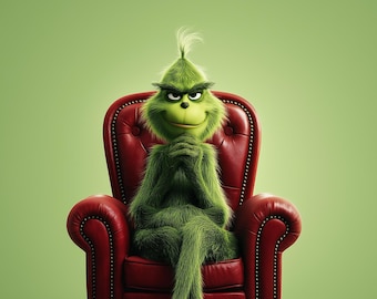 Grinch Mobile Wallpapers: 6 Character Portraits - 4K Digital Download