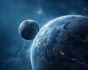 3D Galaxy Mobile Wallpaper: 10 Space Planets Cosmic 4K Parallax Backgrounds (Digital Download)