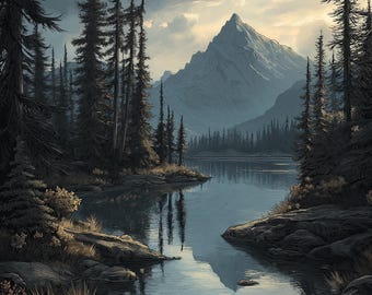 Nature Landscape Mobile Wallpaper: 10 Mountain Forest 4K Depth Effect 3D Parallax (Digital Download)