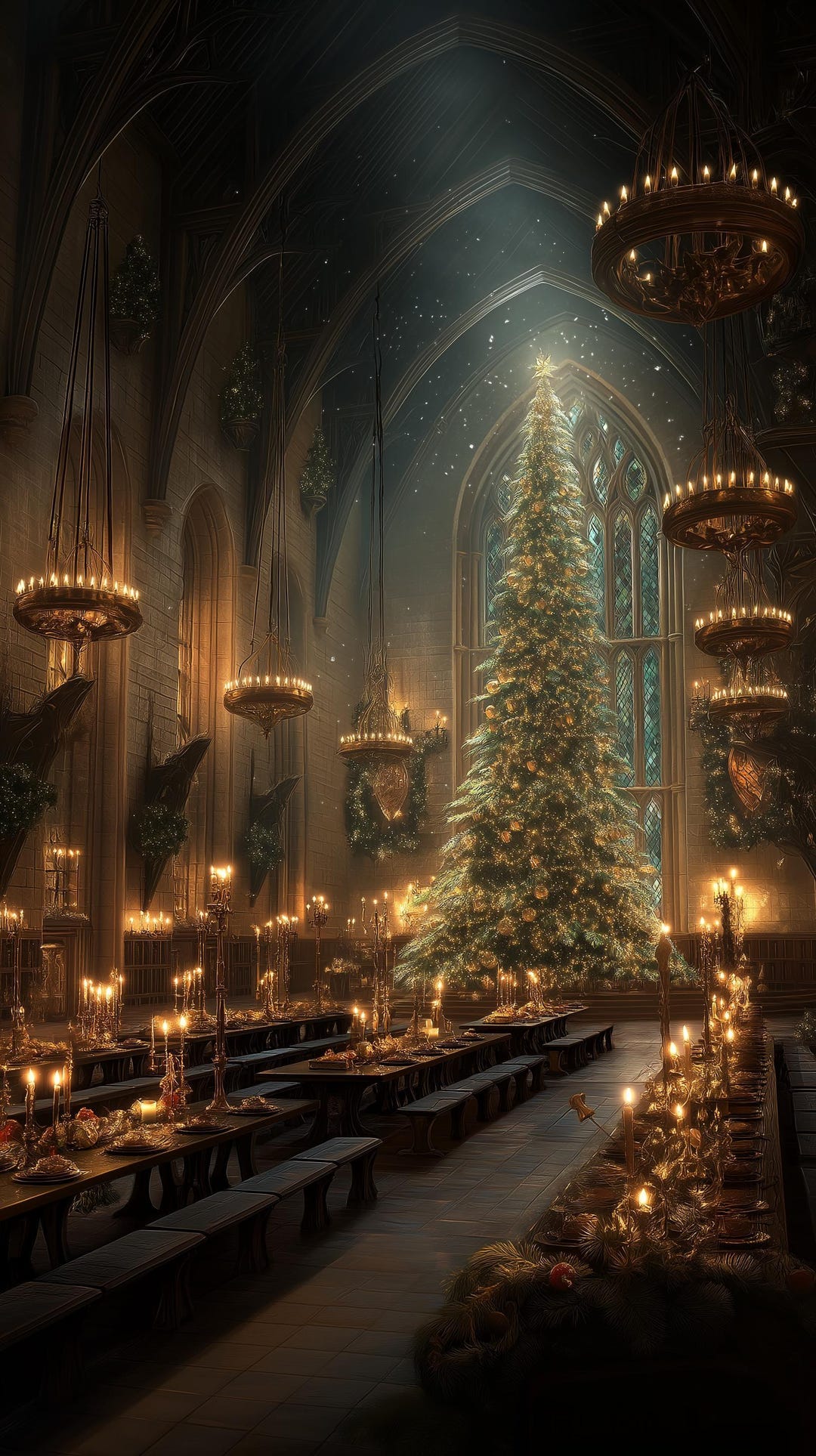 Harry Potter Christmas Mobile Wallpaper: 5 Hogwarts Holiday 4K