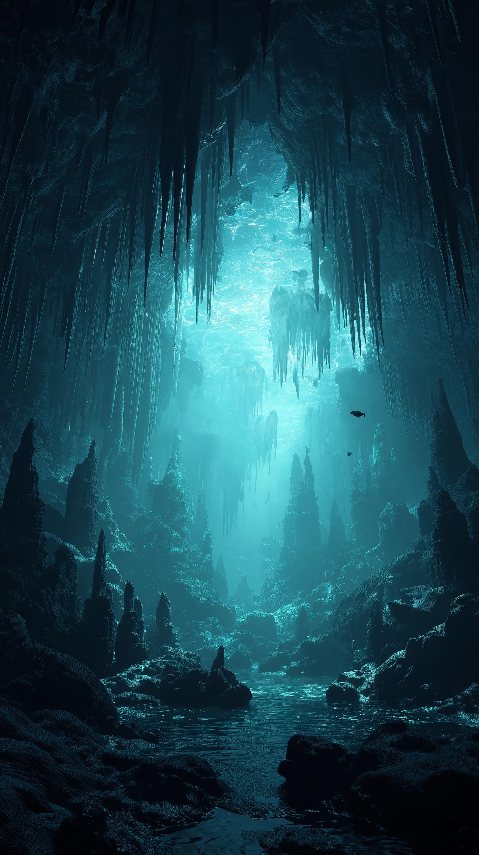 Underwater Ocean Mobile Wallpaper: 10 Deep Sea Cave 4K 3D Backgrounds ...