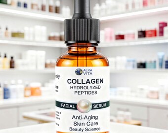 Collagen Hydrolyzed Peptides Facial Serum Anti-aging 1 oz