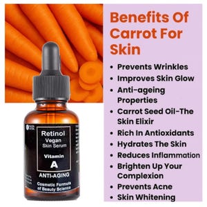Retinol Gesichtsserum von Karotte Hautregeneration natürliche Zutaten 1 Unze Bild 4