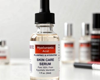 Hyaluronic Acid From Eggshell Skin Care Serum Facial Plumping Hydrating 1 oz