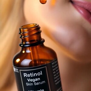 Retinol Gesichtsserum von Karotte Hautregeneration natürliche Zutaten 1 Unze Bild 7