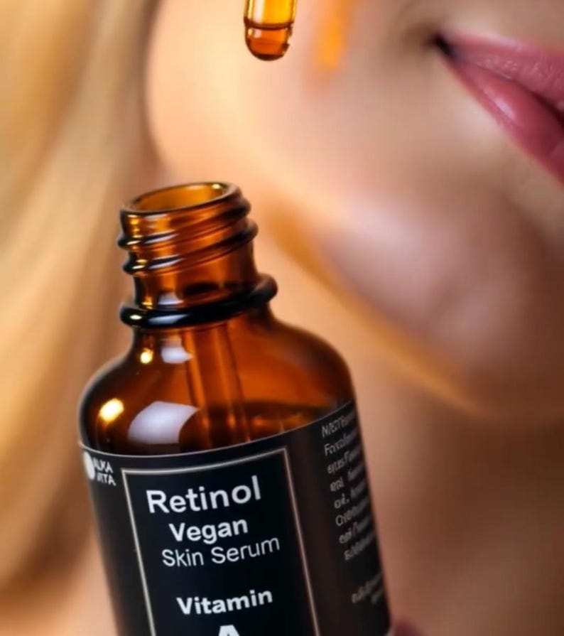 Retinol Gesichtsserum von Karotte Hautregeneration natürliche Zutaten 1 Unze Bild 7
