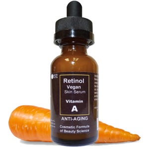 Retinol Vegan Carrot Natural Vitamin A Anti-Aging Skin Serum 1 oz
