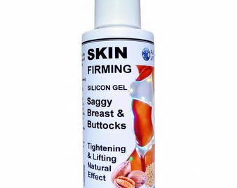 Gel tópico reafirmante de silicona y aceite de corteza de nuez pecana para senos y glúteos caídos, 113 g (4 oz)