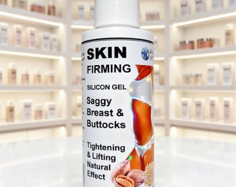 Skin Firming Silicon & Pecan Bark Oil Topical Gel For Sagging Breasts Buttocks 4 oz