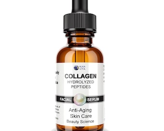 Collageengehydrolyseerde peptiden Gezichtsserum Anti-veroudering 1 oz