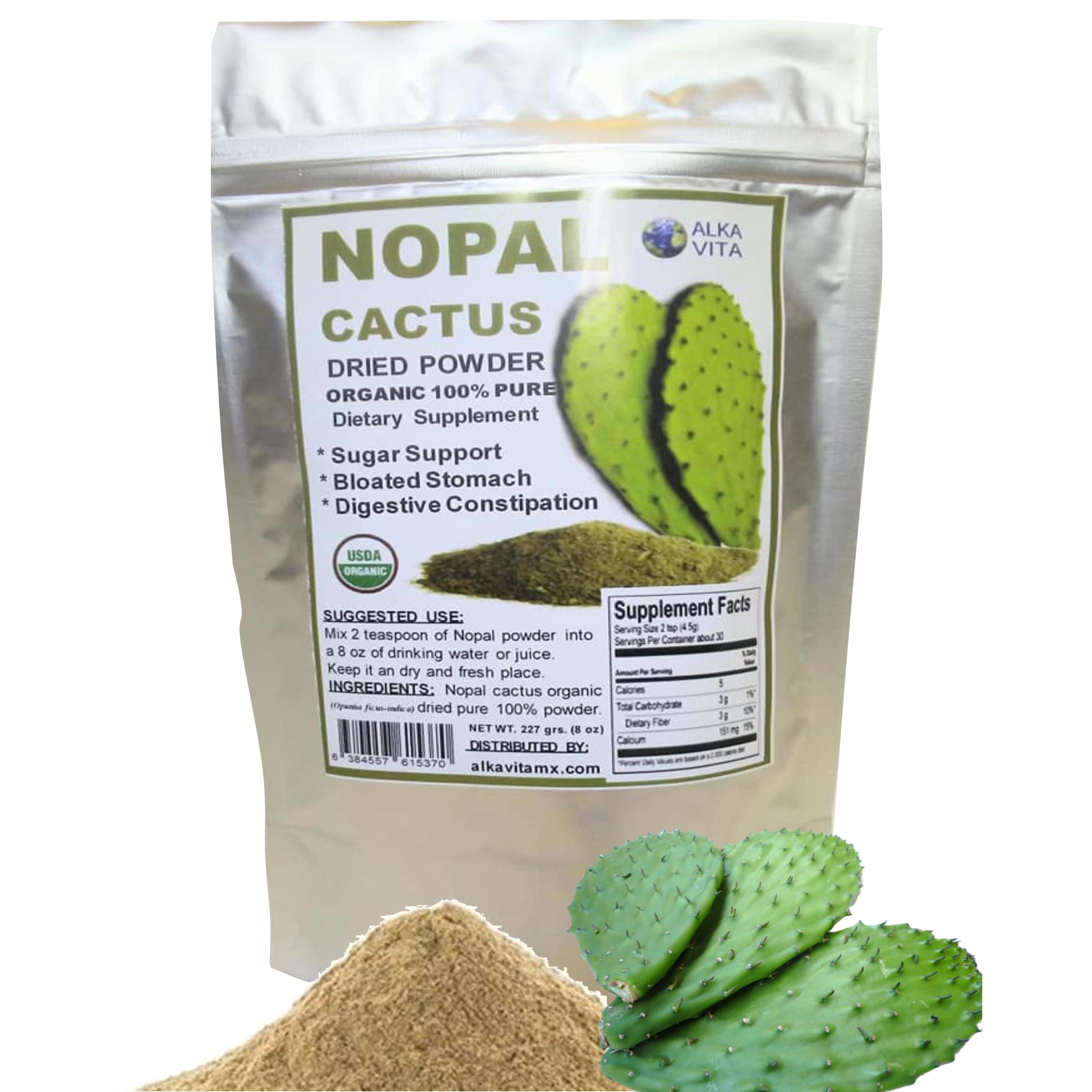 Nopal Cactus Dried Powder 100% Pure Organic 1/2 lb