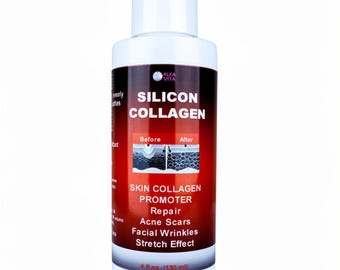 Gel facial para el rejuvenecimiento de la piel con silicona y colágeno para cicatrices de acné, 118 ml (4 oz)