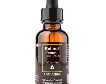 Retinol Facial Serum from Carrot Skin Regeneration Natural Ingredients 1 oz