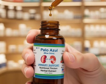 Palo Azul Blue Stick & Organic Silica Herbal Concentrate Drops 1 oz
