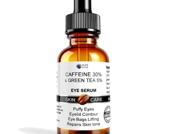 Sérum contour des yeux à la caféine et au thé vert pour les poches sous les yeux 30 g